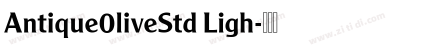 Antique0liveStd Ligh字体转换